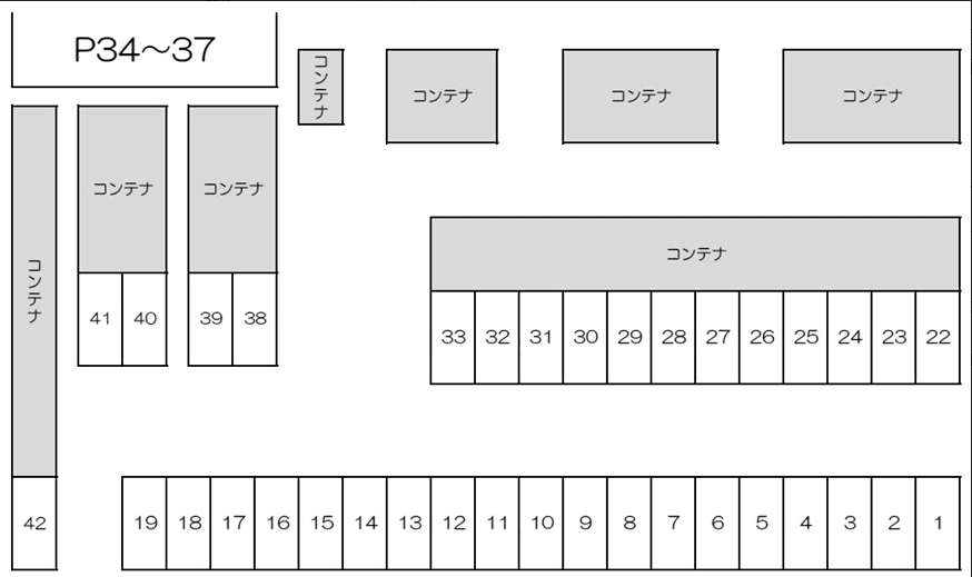 露木駐車場の駐車配置図