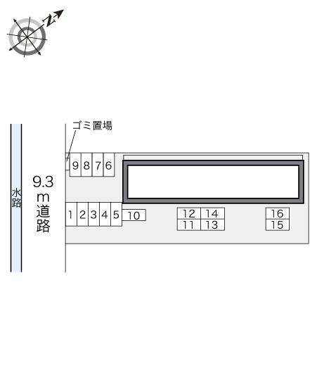 グリーンハイツ 長塚(21270)の駐車配置図