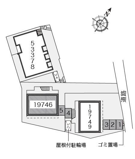 エールⅡ(19746)の駐車配置図