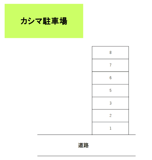 カシマ駐車場の駐車配置図