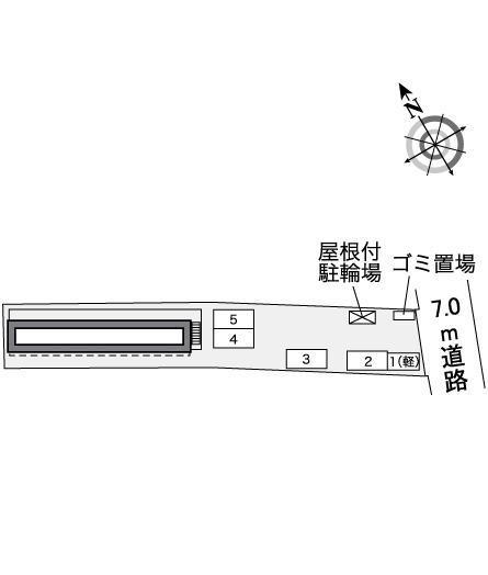 ベイサージュ船沢(35502)の駐車配置図
