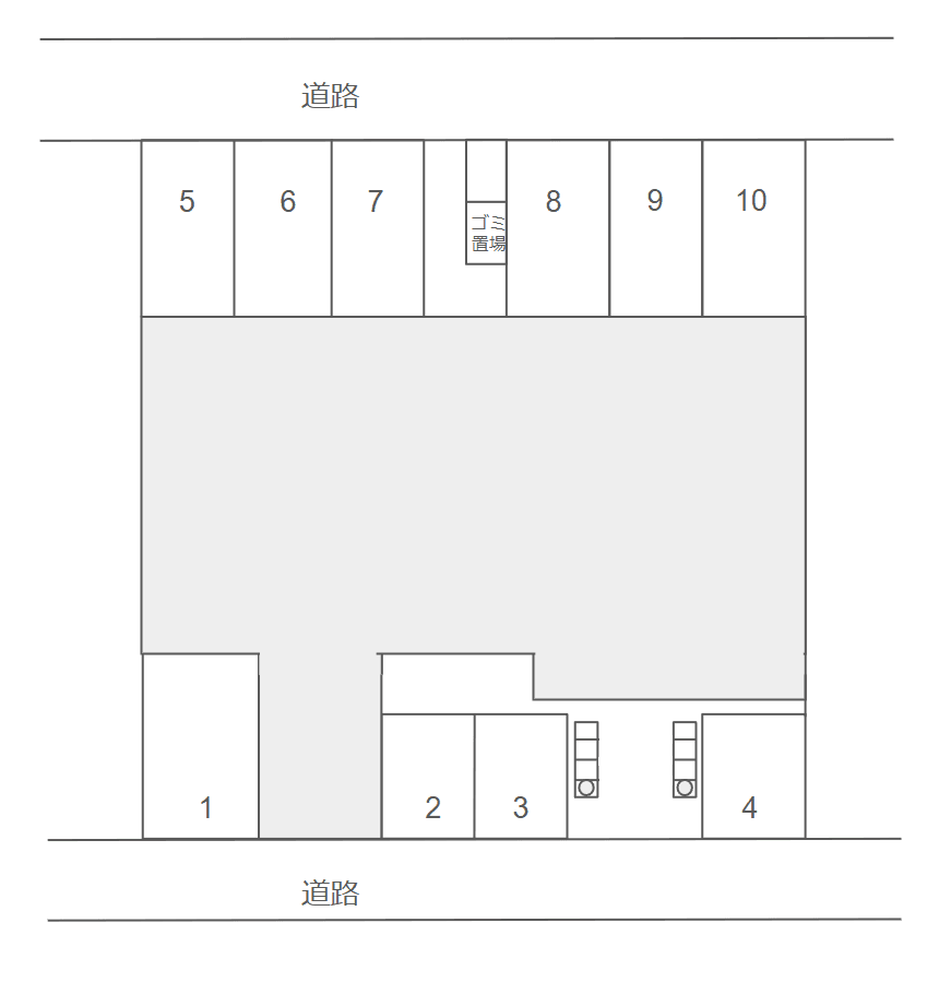 ジェイシティ霞の駐車配置図