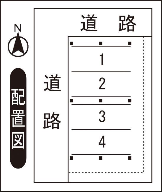 大宮1丁目Uパーキングの駐車配置図