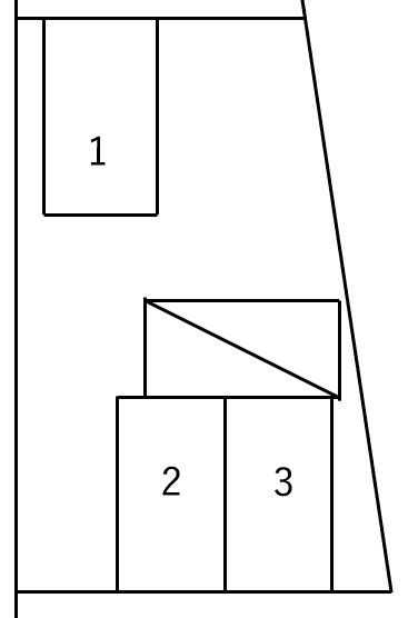 クレイノサングランド駐車場の駐車配置図