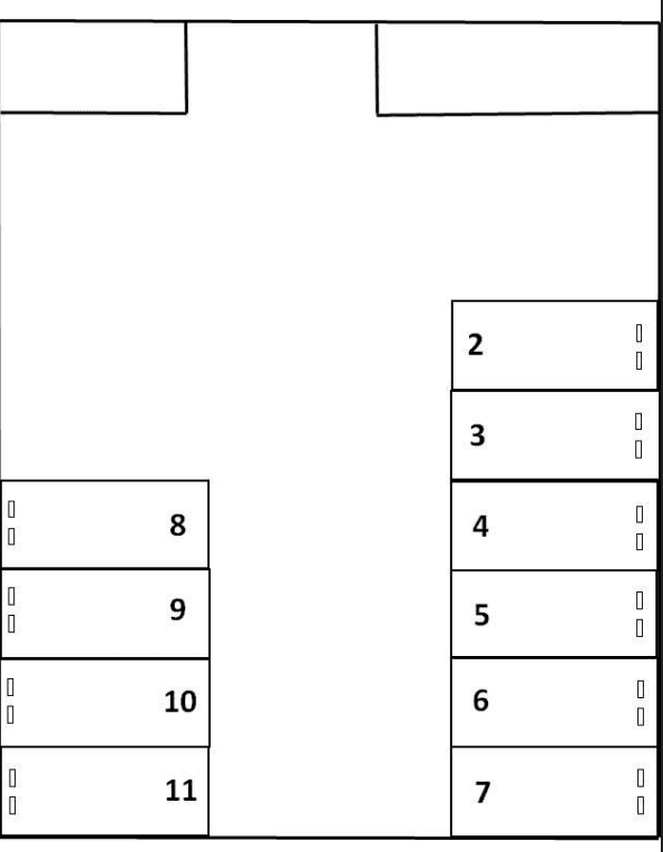 パーキングHIRANOの駐車配置図