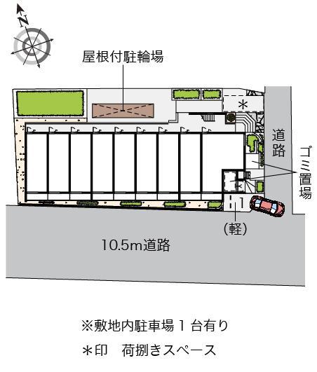 谷原レジデンス(58941)の駐車配置図