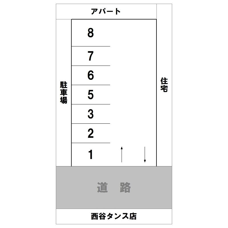 本町岩坂パーキングの駐車配置図