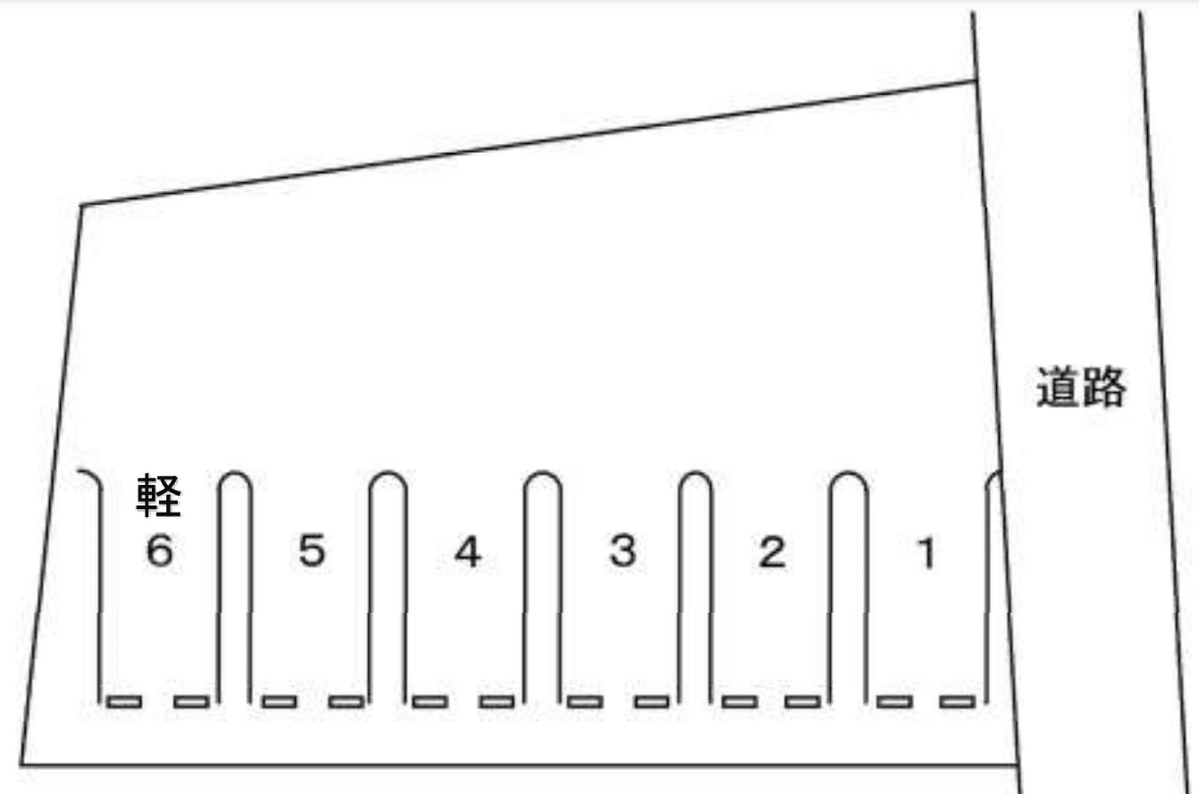 下清水町(中川)第2駐車場の駐車配置図