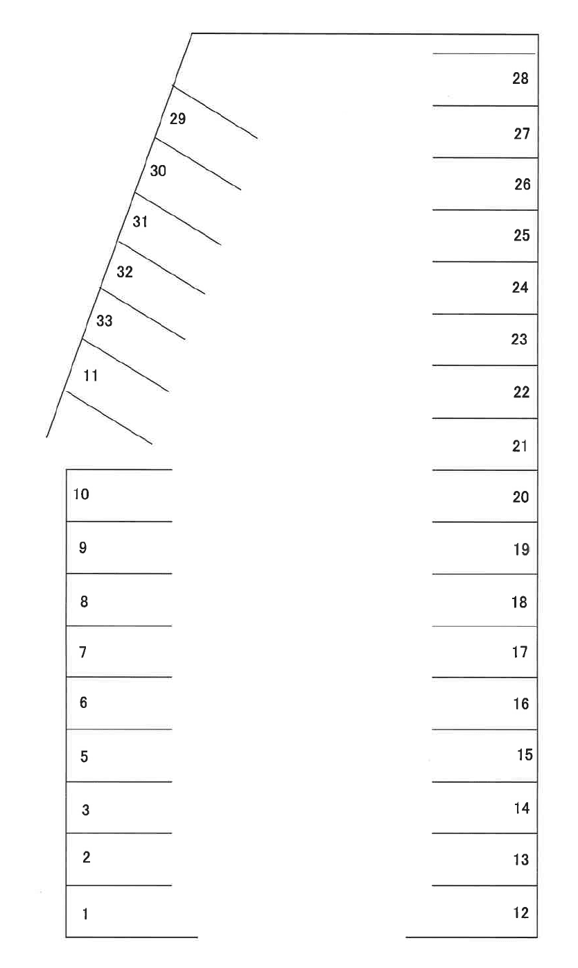 Fパーク②の駐車配置図