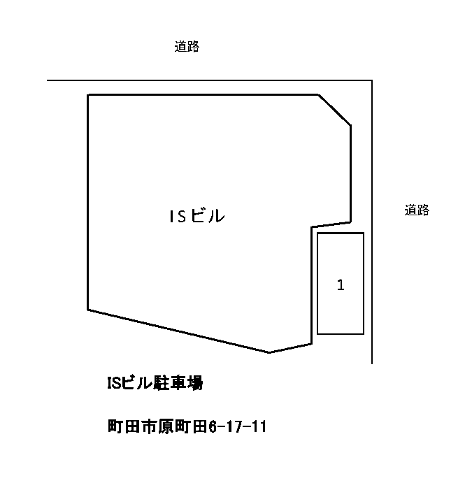 ISビル駐車場の駐車配置図