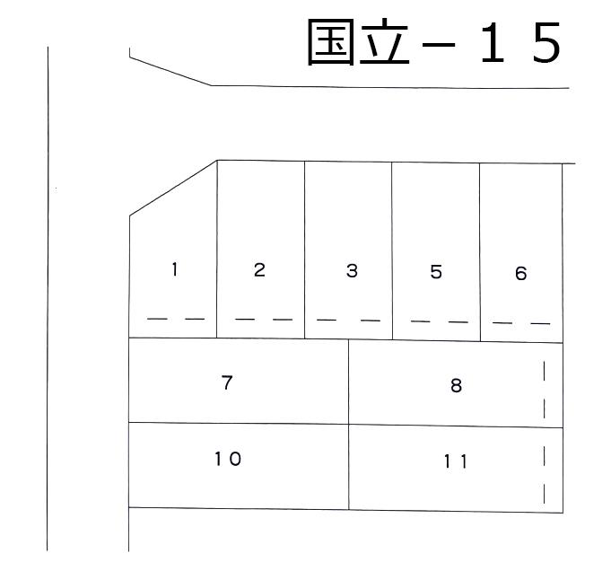 JA国立-15の駐車配置図