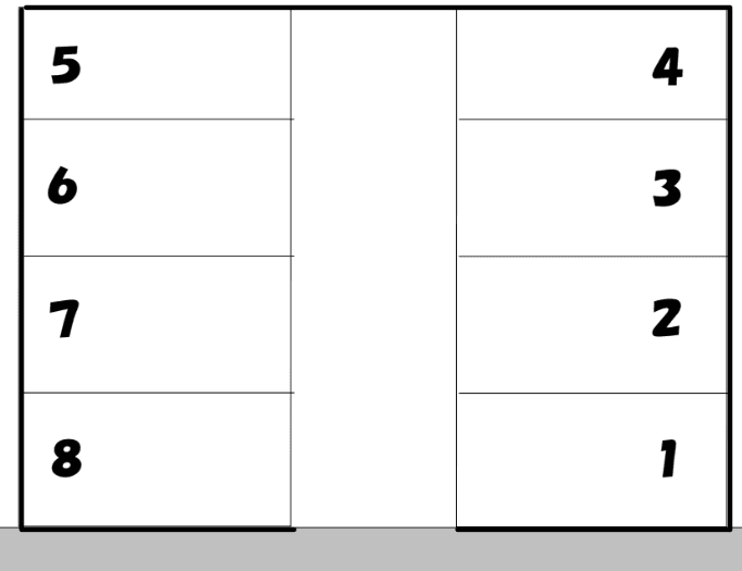 塩野駐車場の駐車配置図