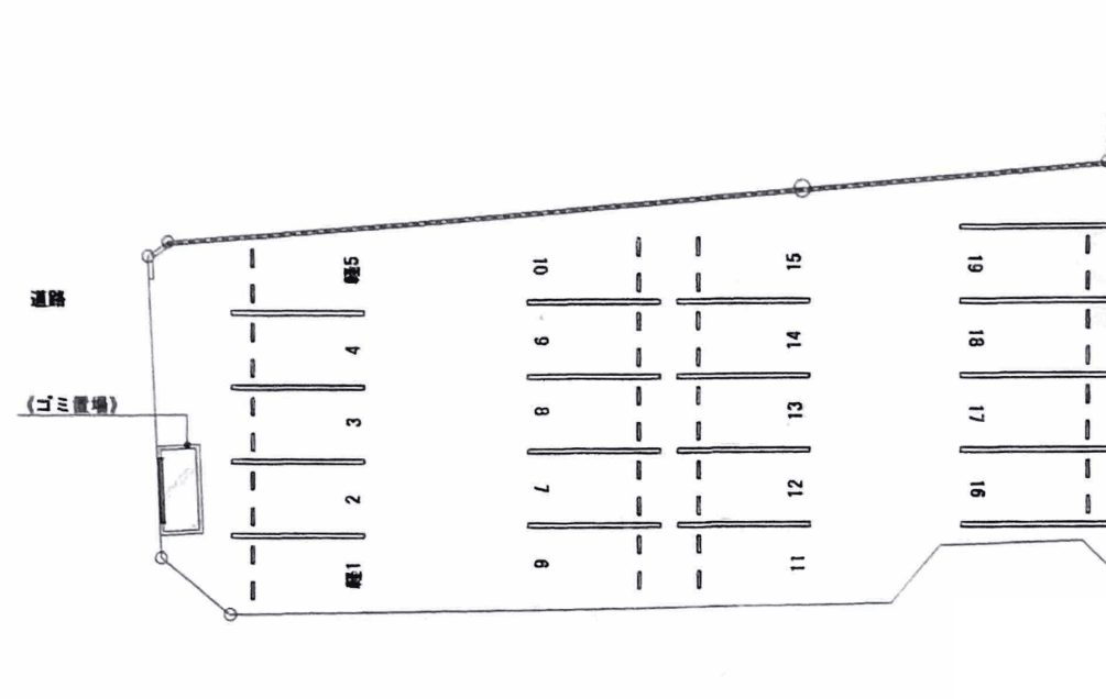 平野駐車場①の駐車配置図