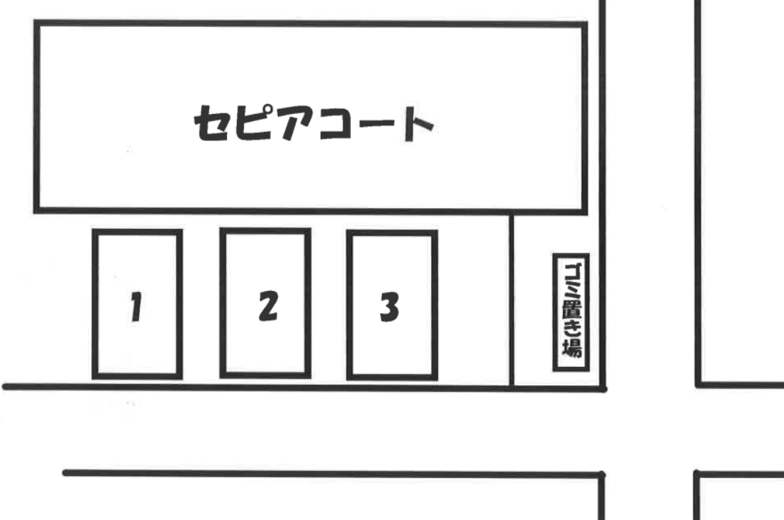 セピアコート駐車場の駐車配置図