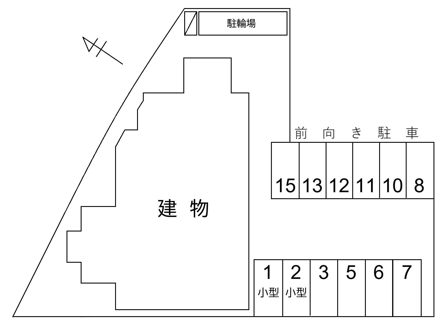 80219エクレシアⅠの駐車配置図