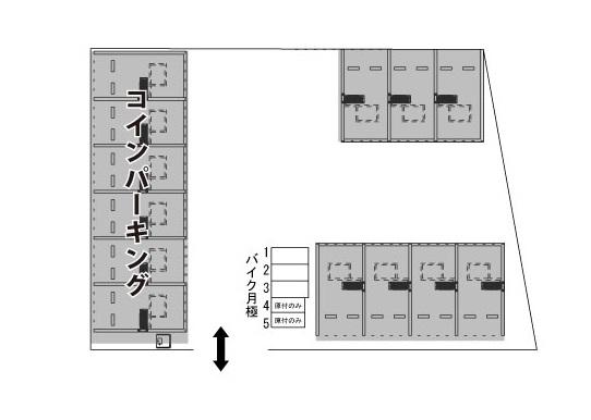 TERIOS MONTHLY137 砂バイク駐車場の駐車配置図