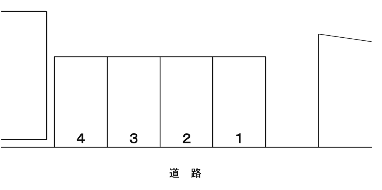 並木駐車場の駐車配置図