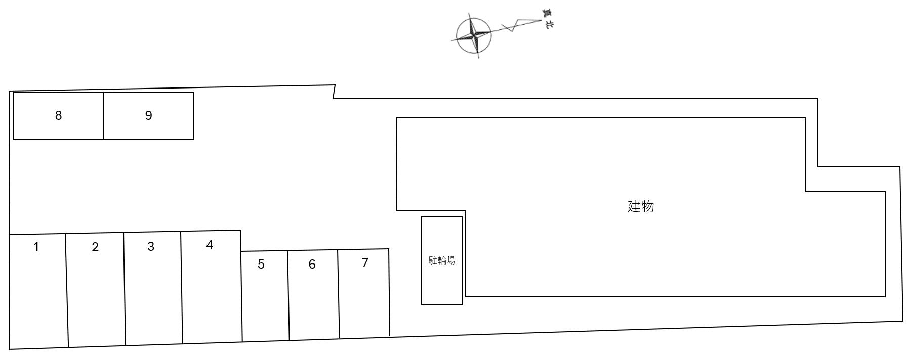 Lien東朝日町(入居者専用)の駐車配置図