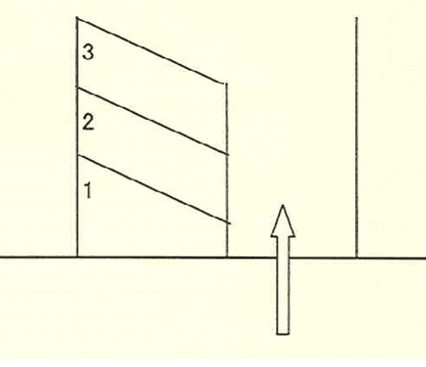 尾関ガレージの駐車配置図