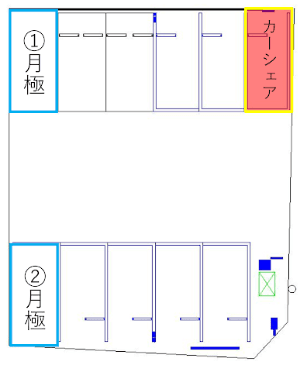 尾張旭駅前第1の駐車配置図