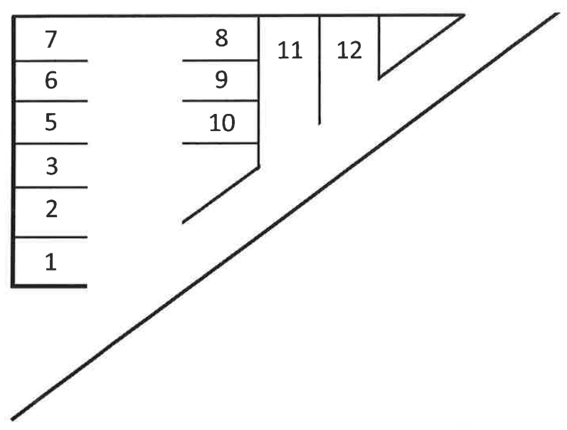 高清駐車場3の駐車配置図