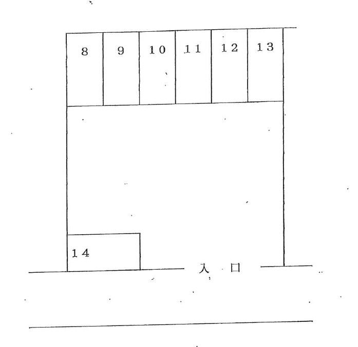 高砂駐車場の駐車配置図