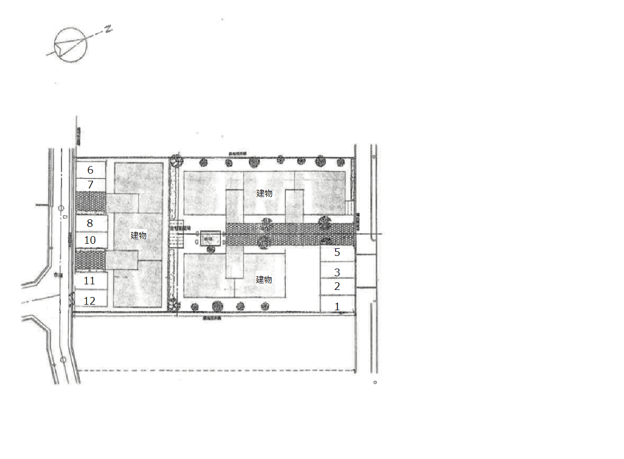 サンビレッジエクセルの駐車配置図