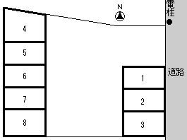 五日町結城パーキングの駐車配置図
