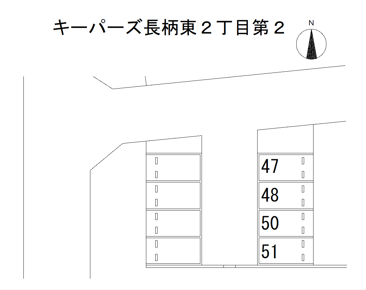 長柄東2丁目第2の駐車配置図