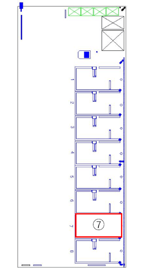 松原第1の駐車配置図