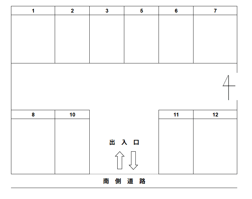 JA東大和-18の駐車配置図
