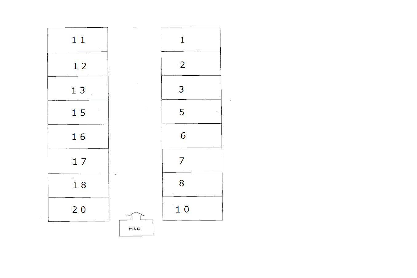 405の駐車配置図