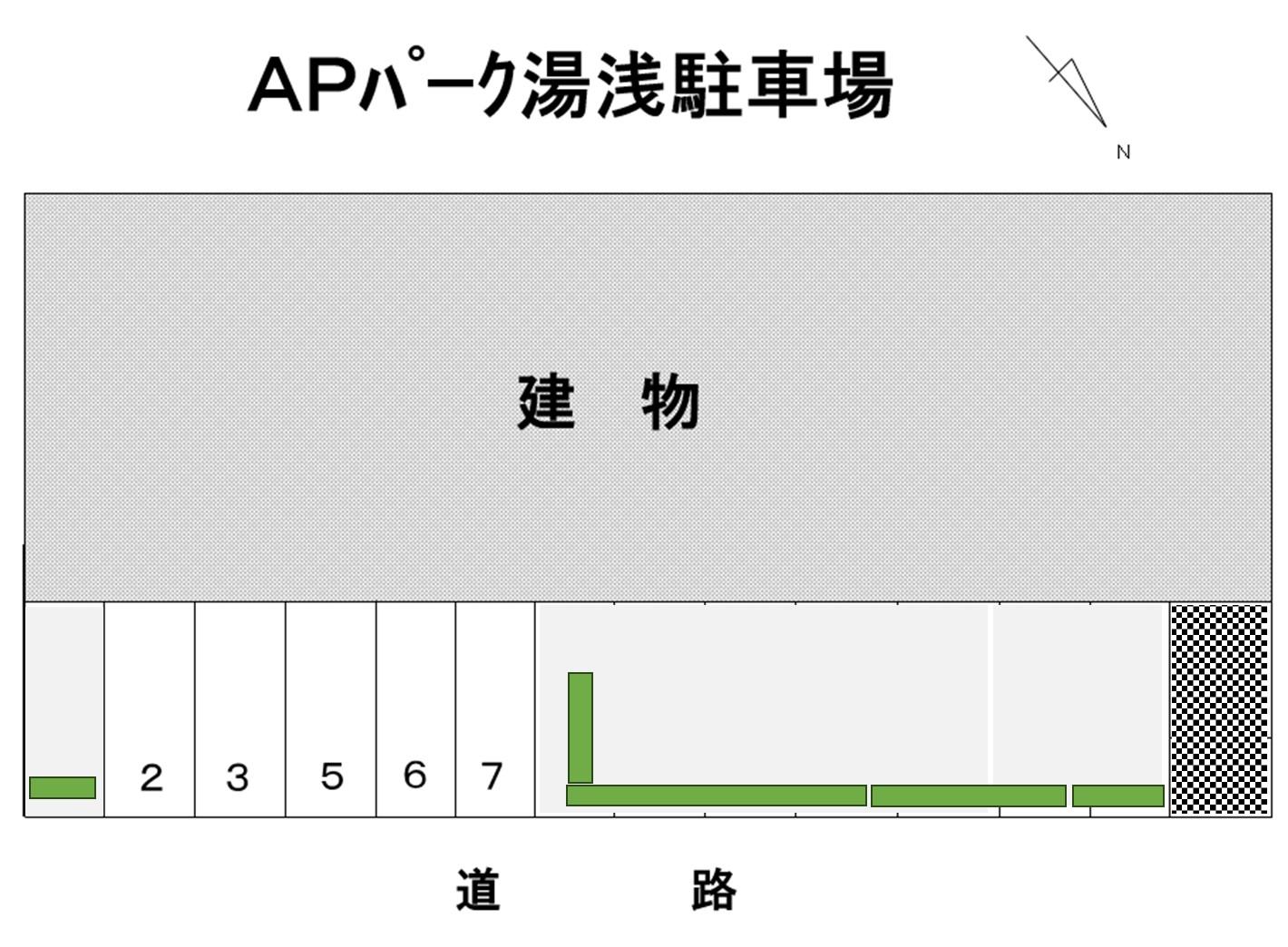 APパーク湯浅の駐車配置図