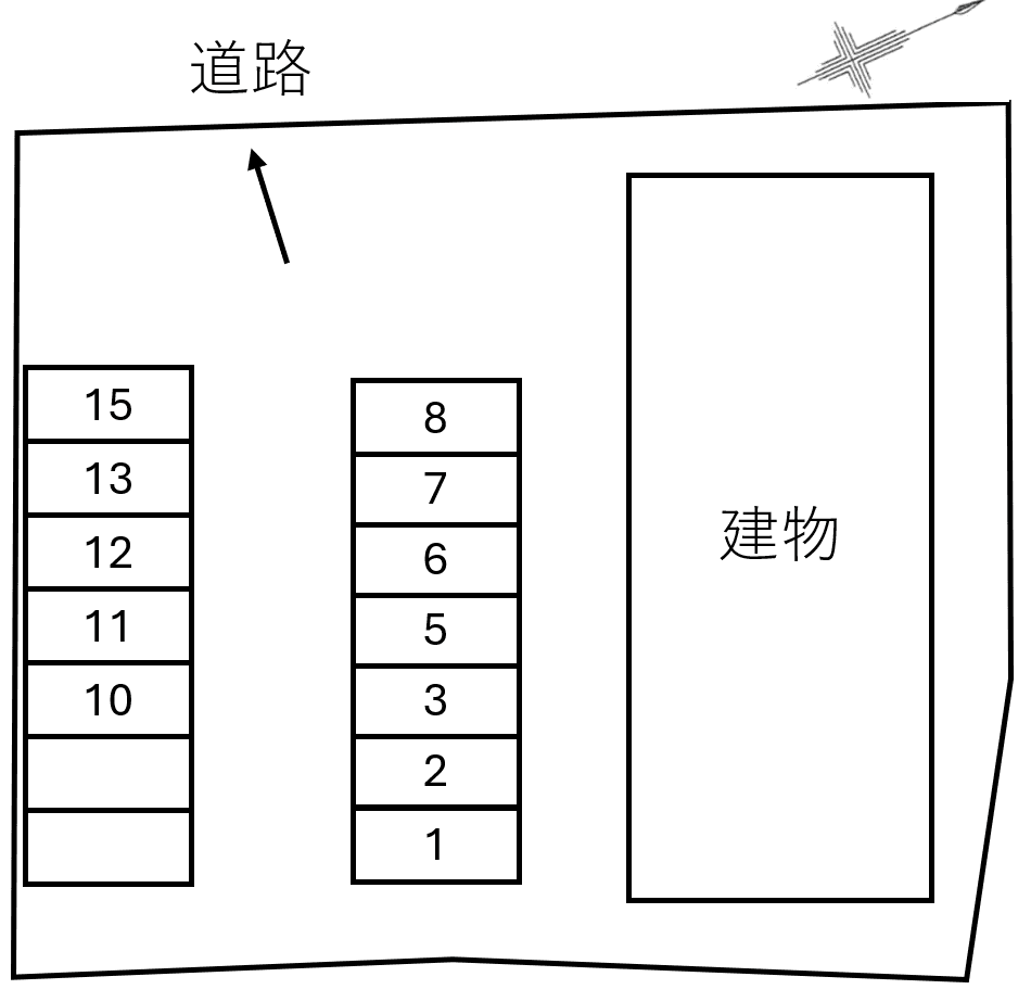 AKB R&Aの駐車配置図