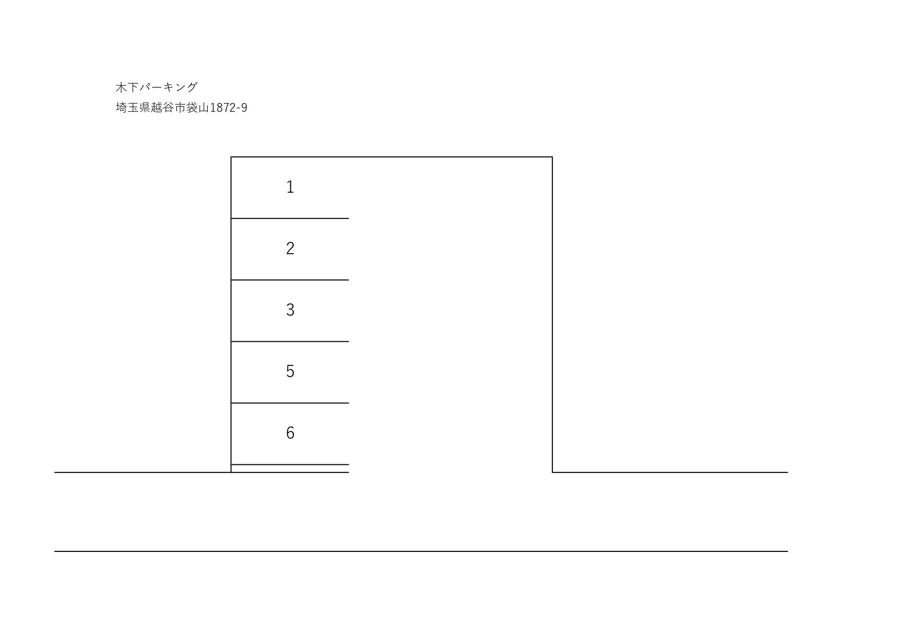 木下パーキングの駐車配置図