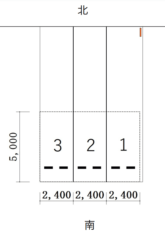 南区加福本通第2の駐車配置図