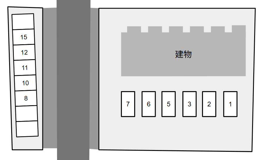 フラトの駐車配置図