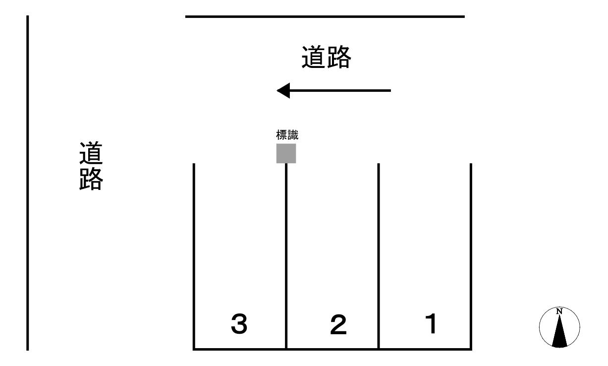 513八熊駐車場の駐車配置図