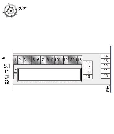 清風(17624)の駐車配置図