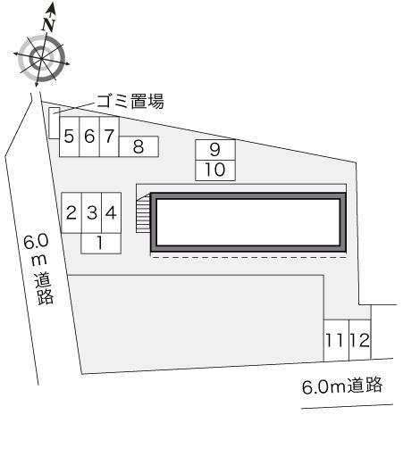FINEⅢ(19372)の駐車配置図