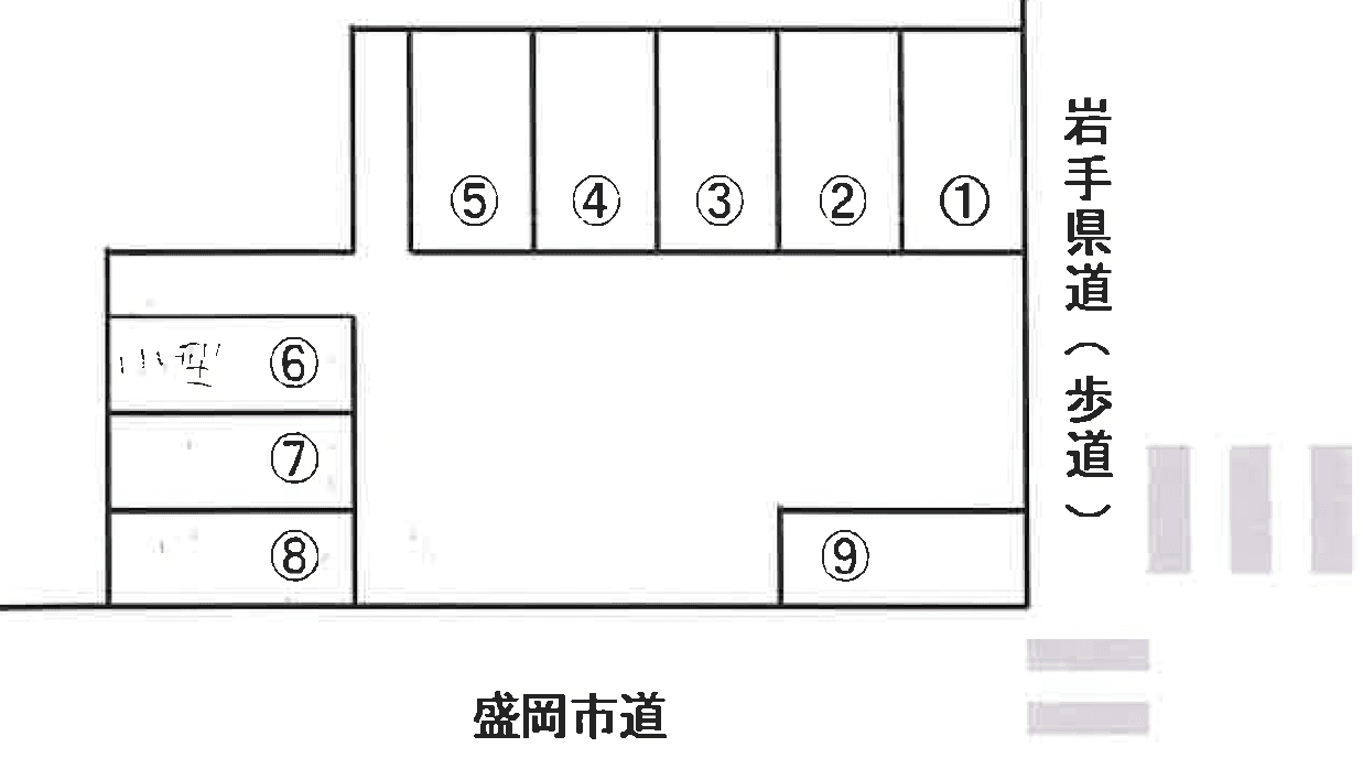 サンパーキング第二の駐車配置図