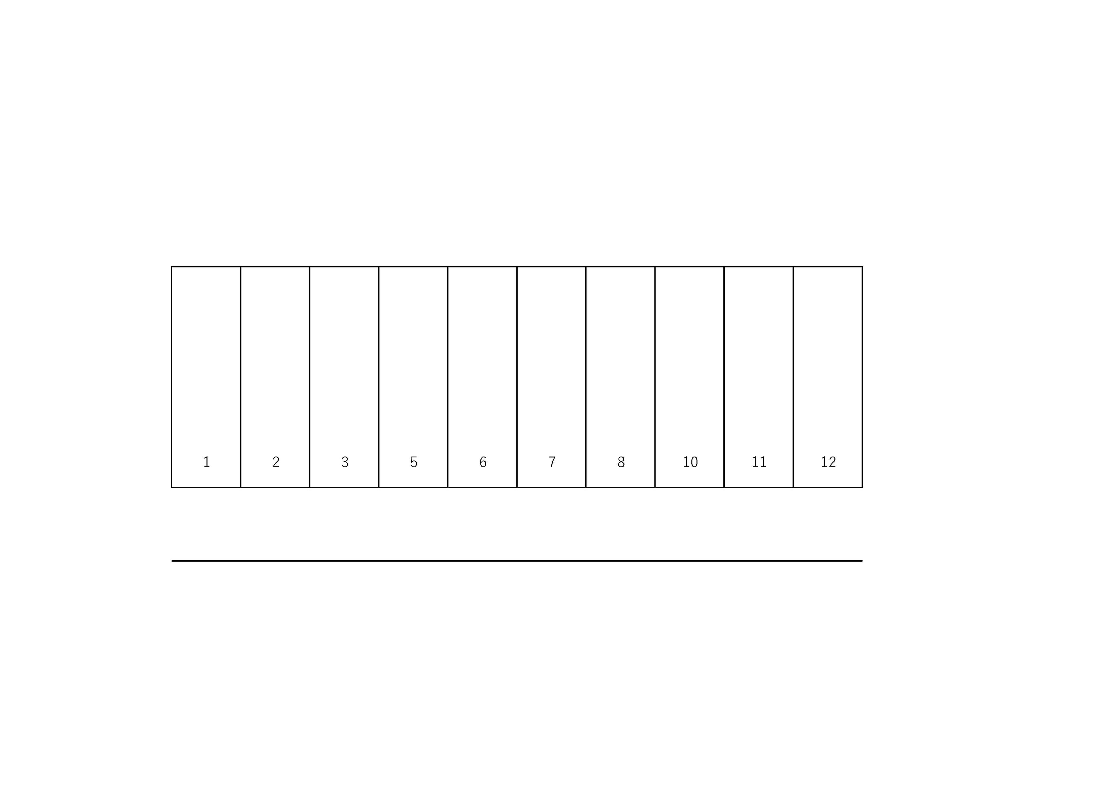 鳥屋野南2丁目駐車場の駐車配置図