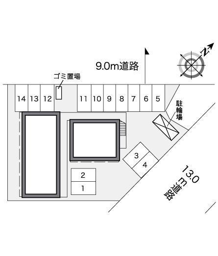 アドバンス05(25897)の駐車配置図