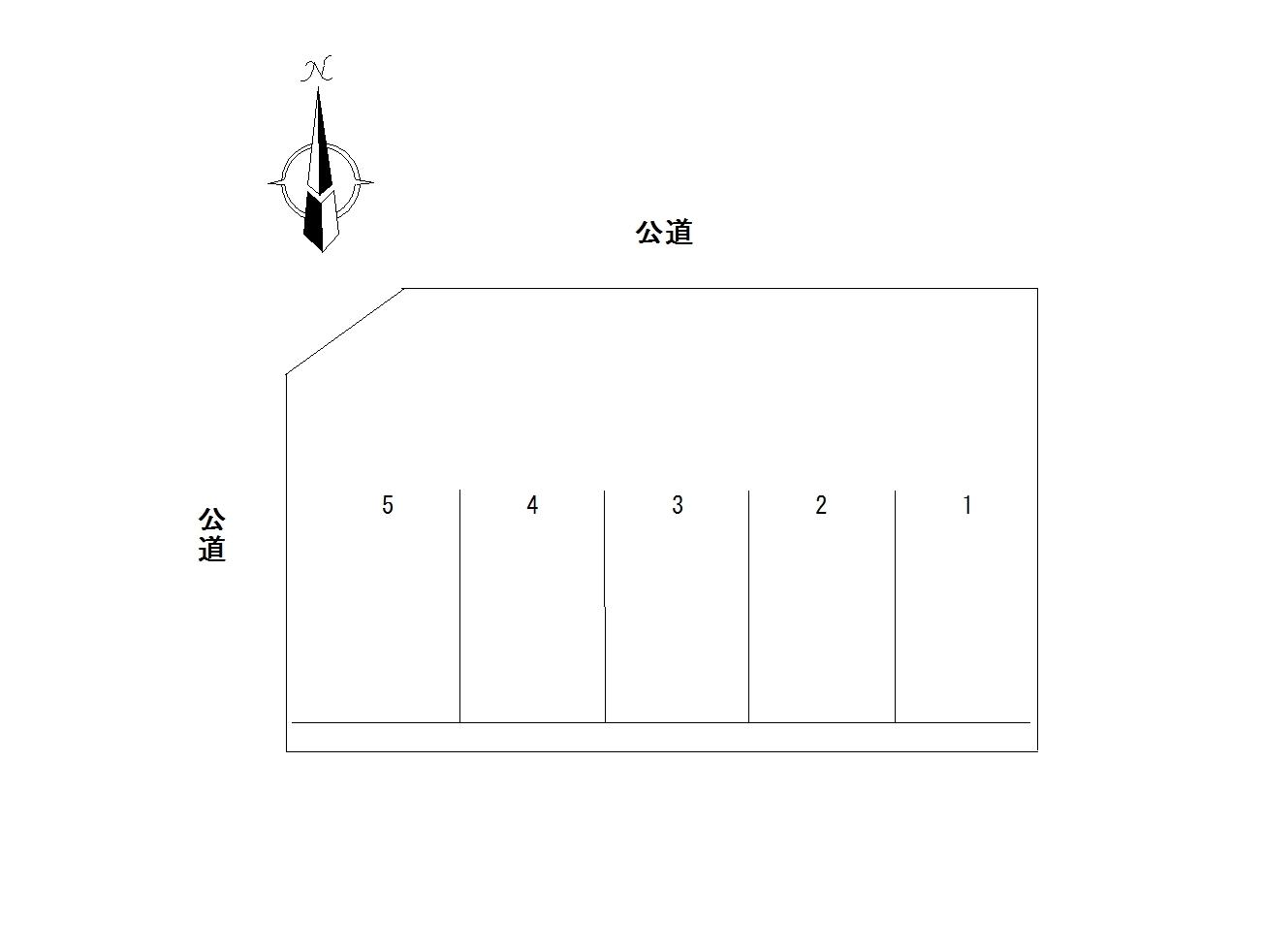 矢島西新井4丁目駐車場の駐車配置図