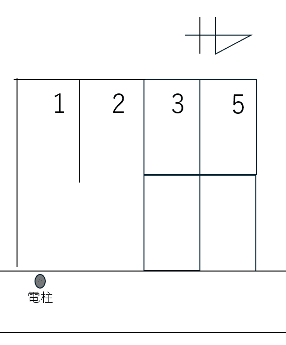 070丸米町1丁目の駐車配置図