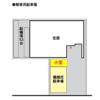 ソレアード薬院の駐車配置図