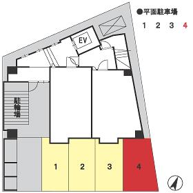 アソシアグロッツォ平尾の駐車配置図