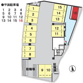 ルミナス桜坂の駐車配置図