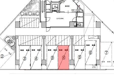 サムティタワーズ愛宕の駐車配置図